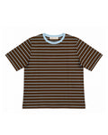 T-00STRIPE_BROWN-LIGHTBLUE