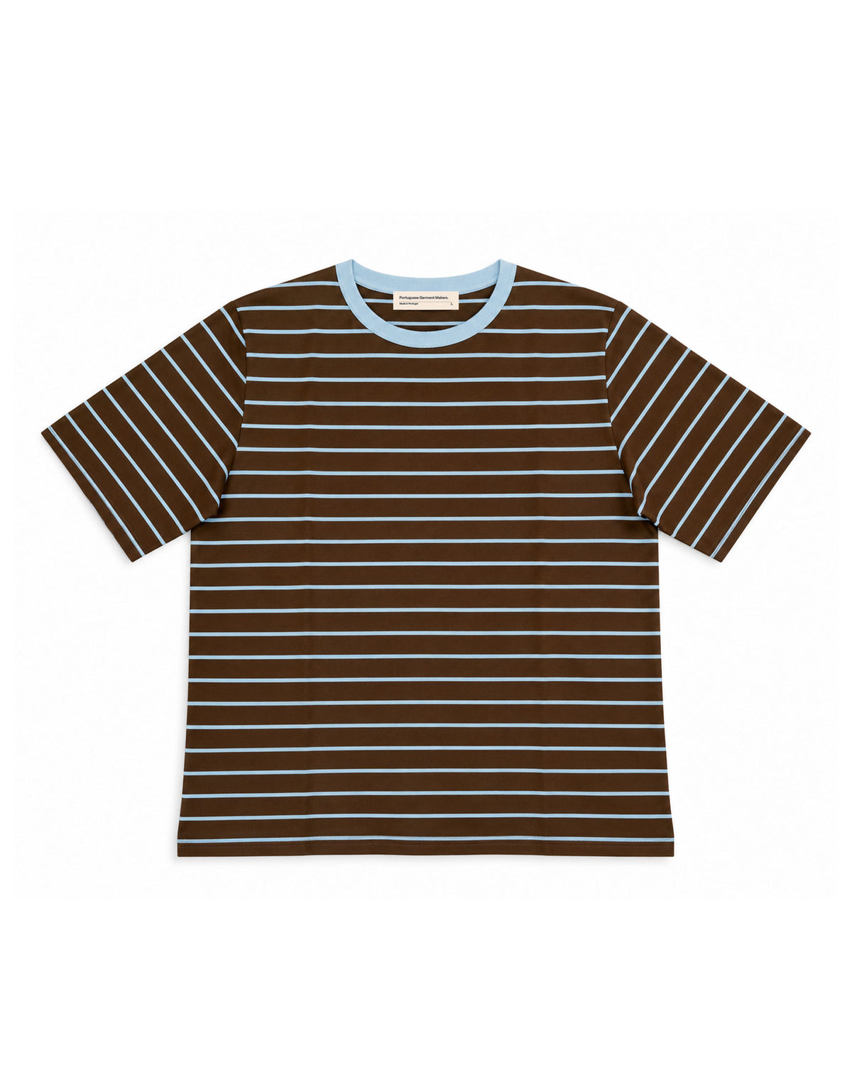 T-00STRIPE_BROWN-LIGHTBLUE